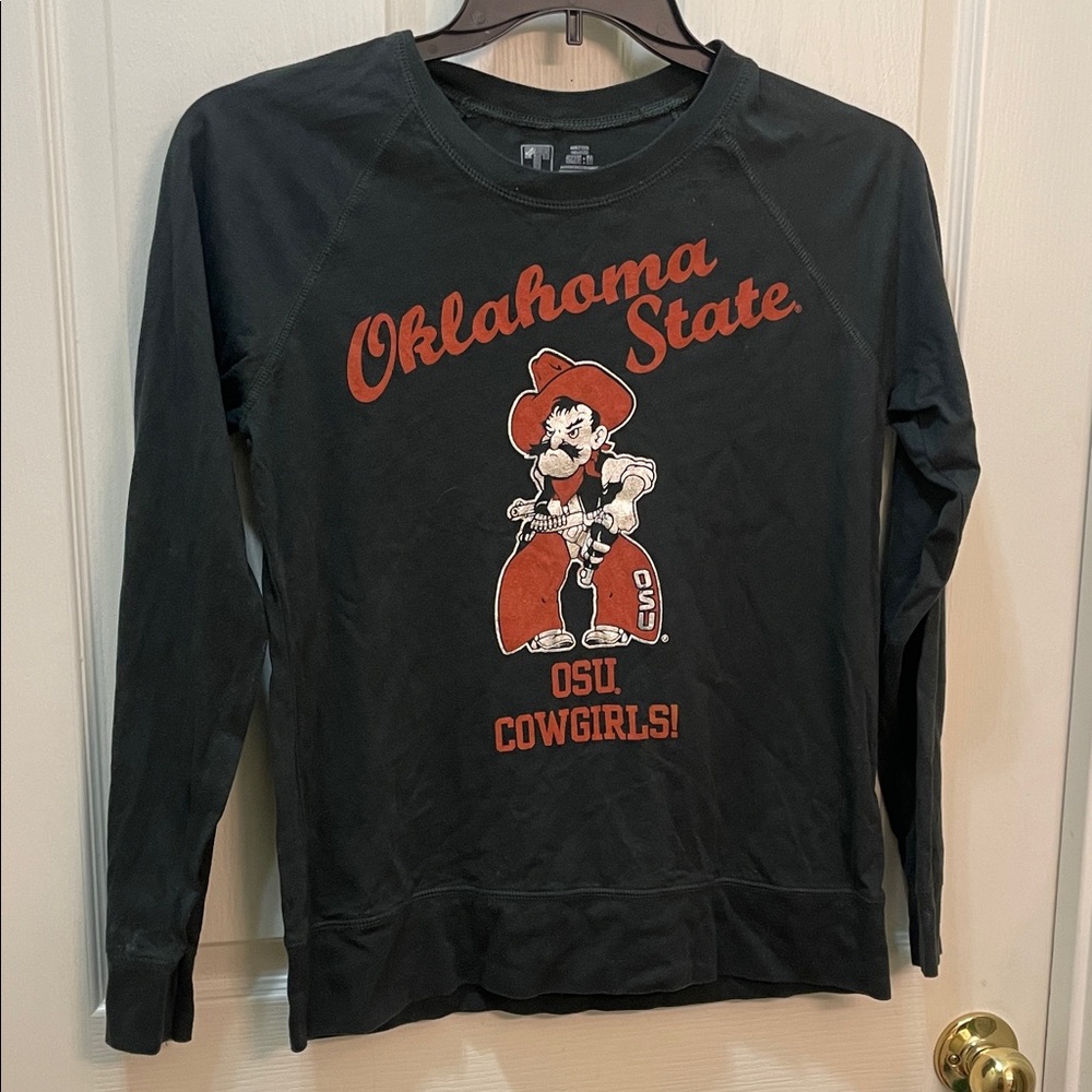 Oklahoma State OSU Cowgirls Black Long Sleeve Shirt